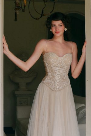 "White Moon, Weaving Dreams"Corset