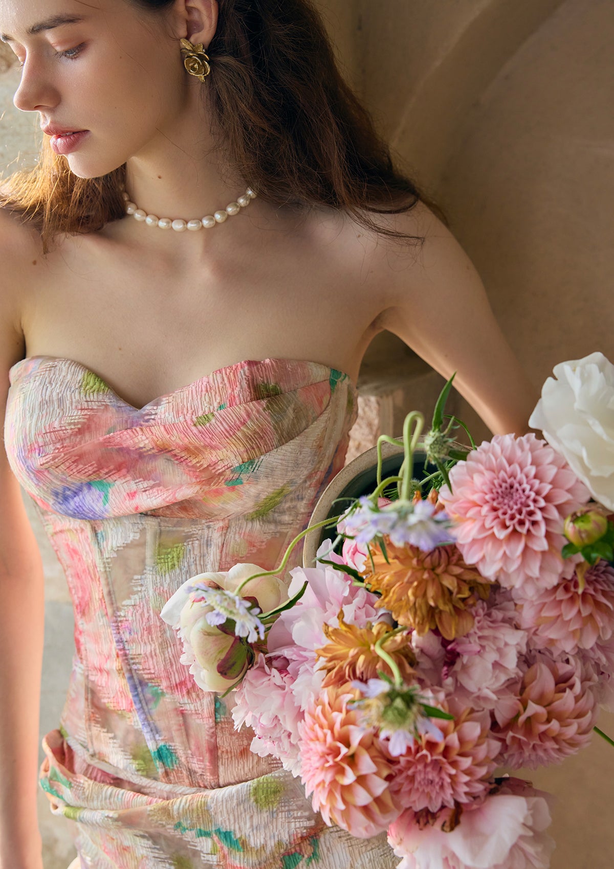 Floral Mirror Corset - Image 3