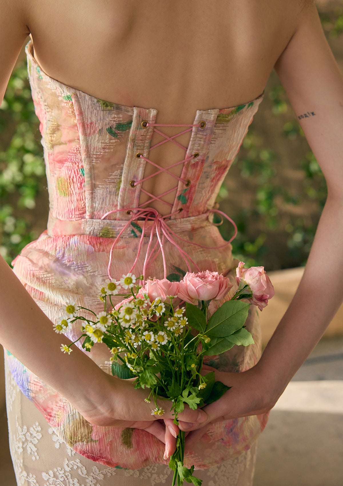 Floral Mirror Corset - Image 7