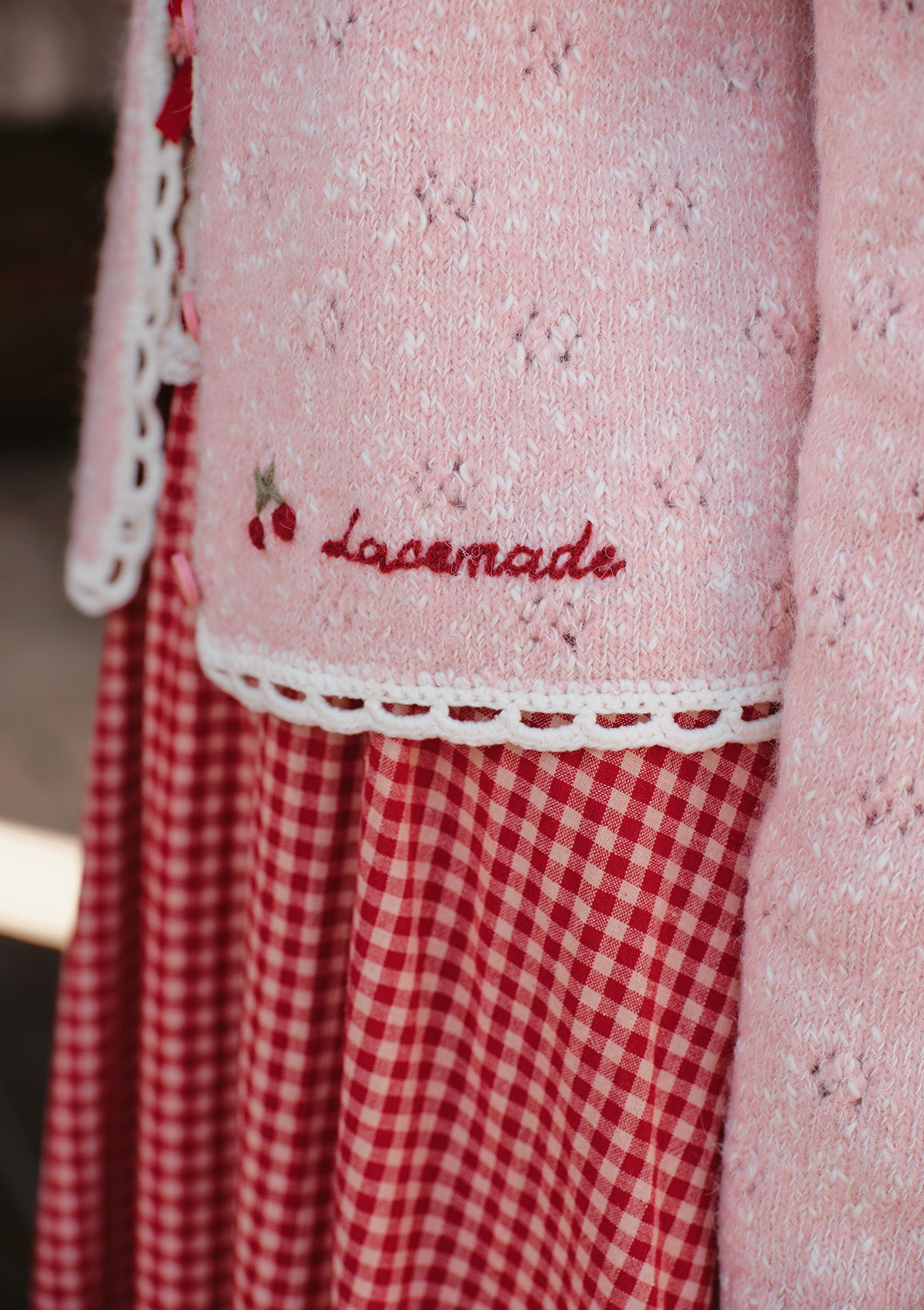 Strawberry Christmas Tree Knit Cardigan - Image 4