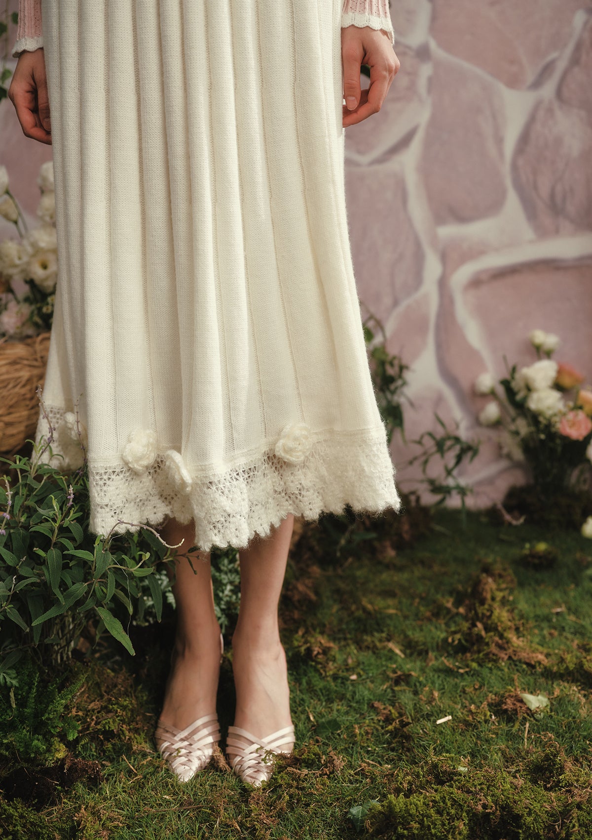 Berry Yogurt Knit Skirt