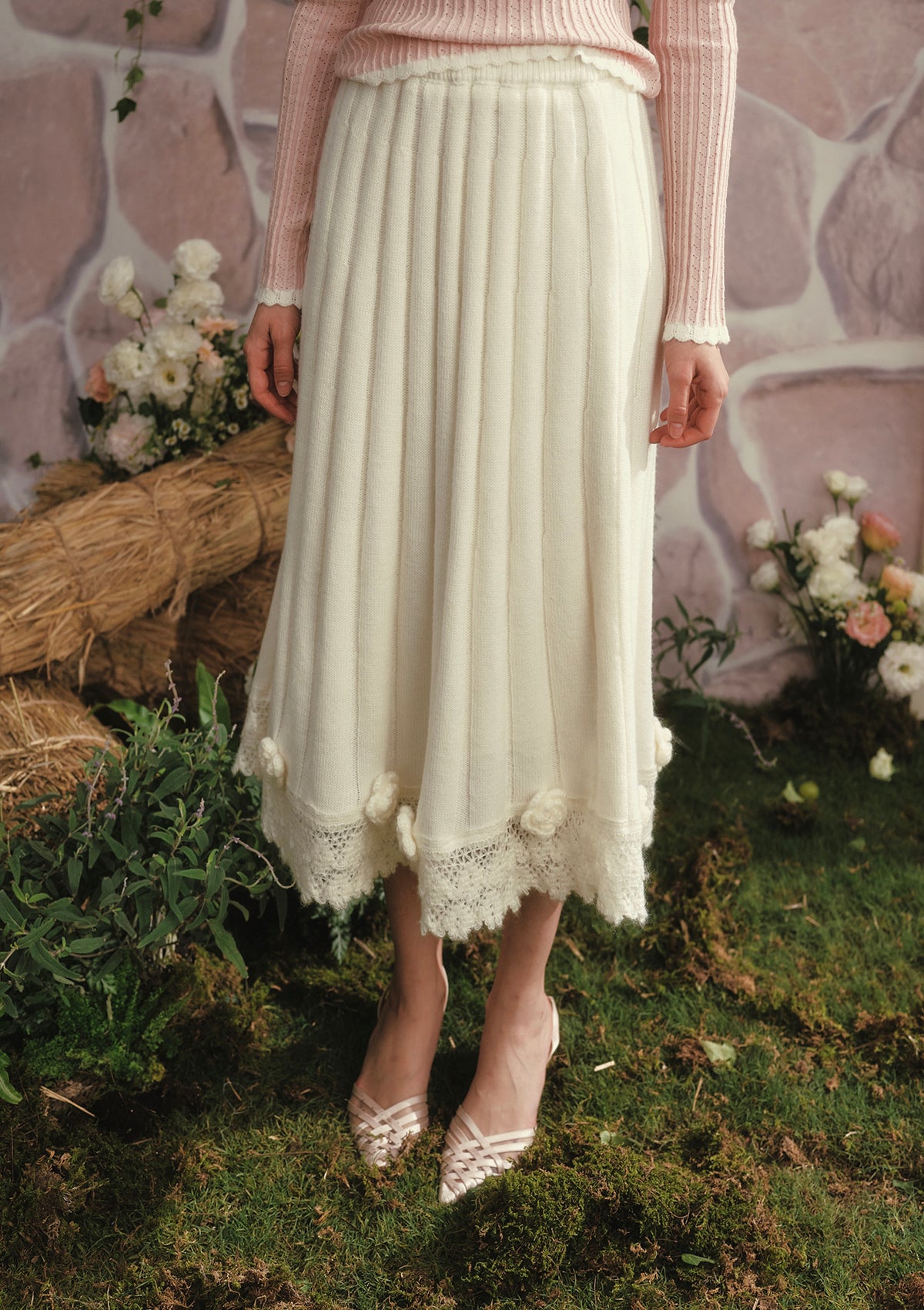 Berry Yogurt Knit Skirt - Image 6