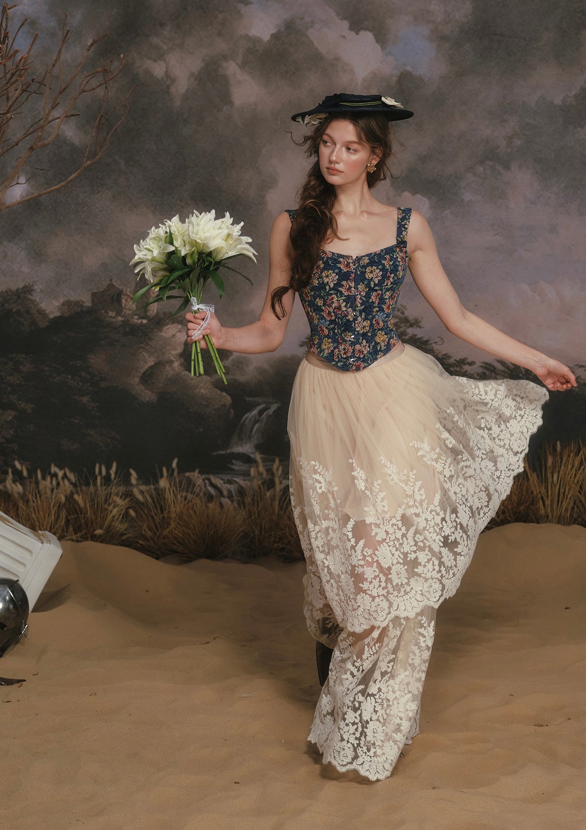 Azure Flower Fair Corset - Image 5