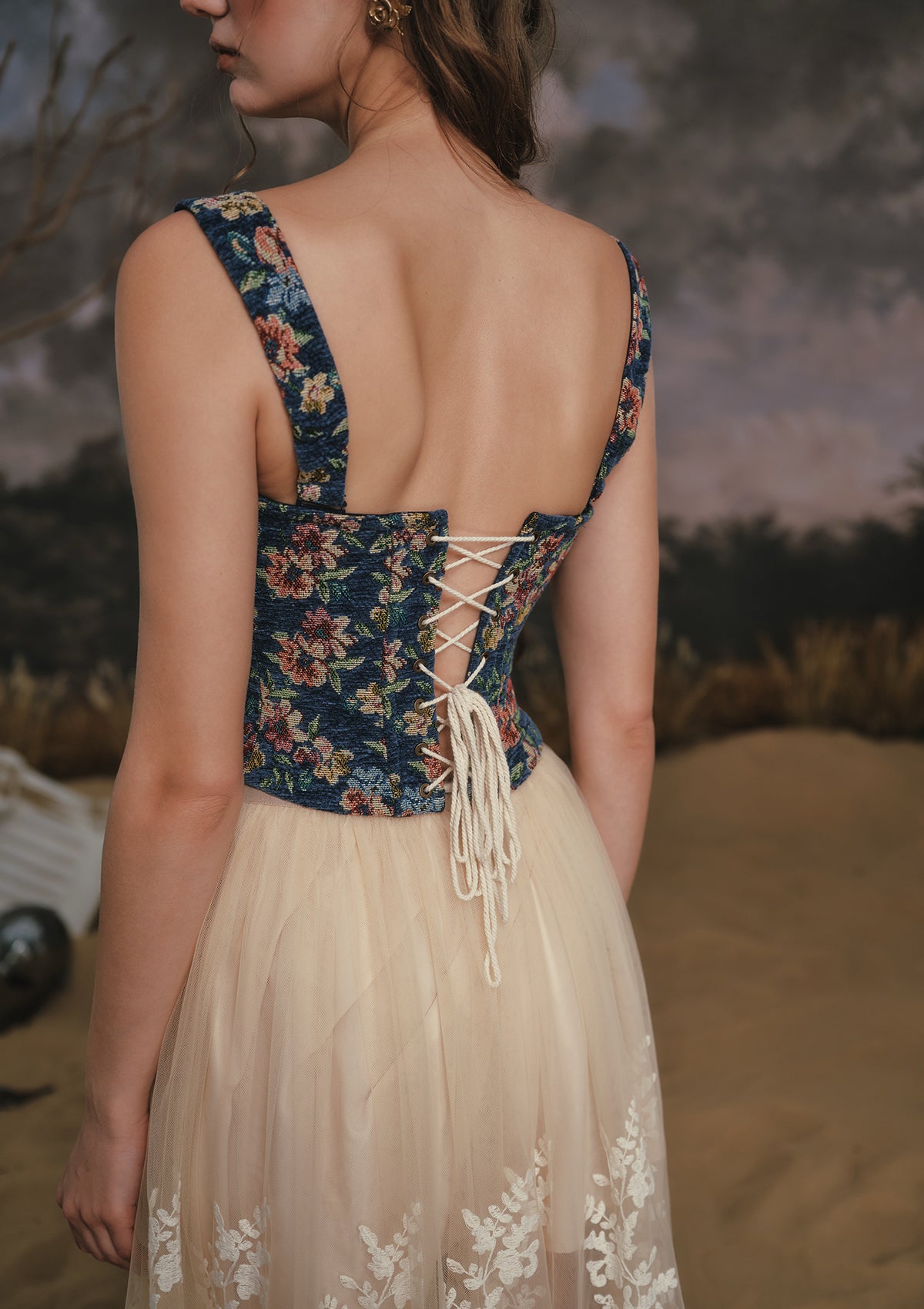 Azure Flower Fair Corset - Image 6