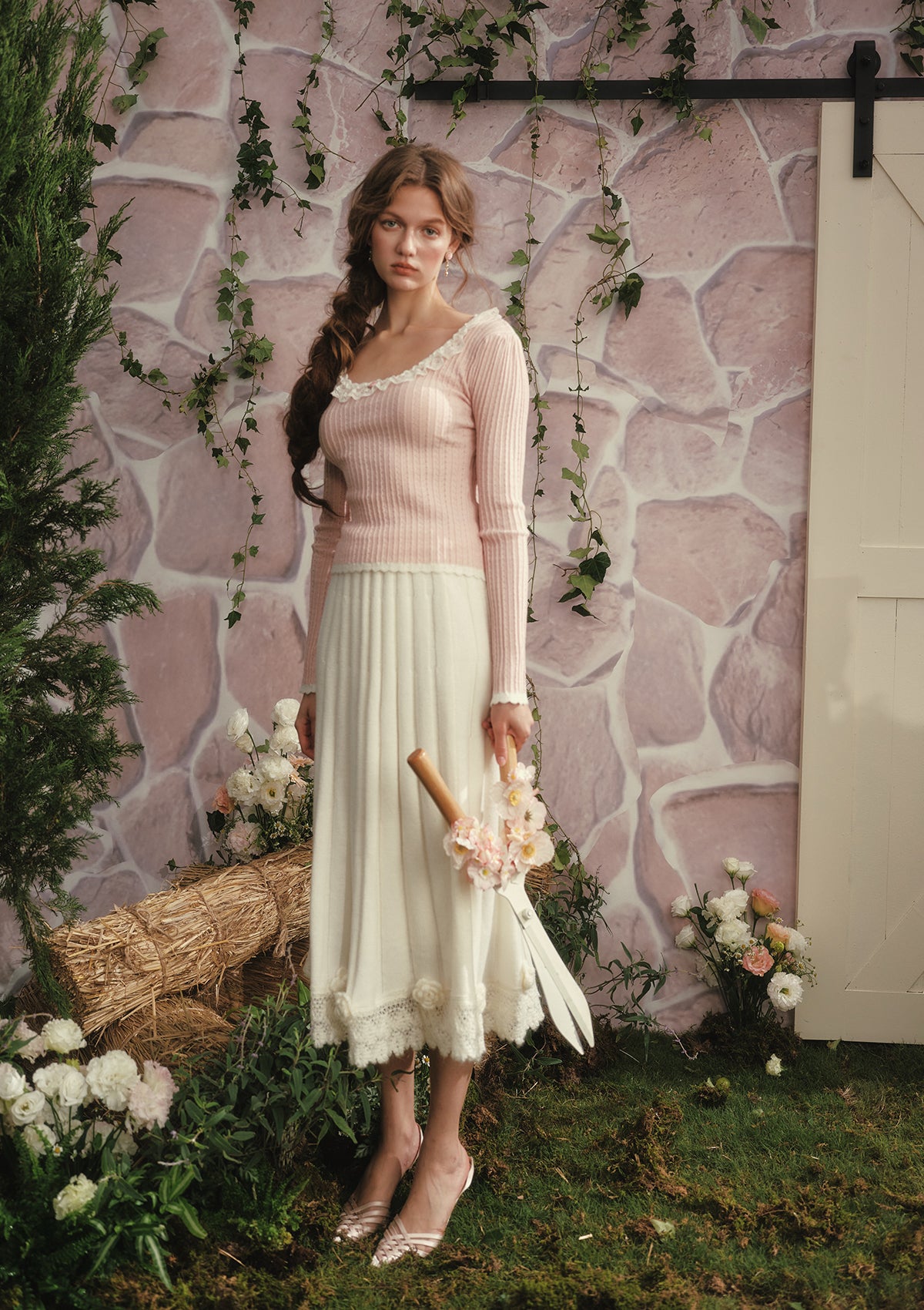 Berry Yogurt Knit Skirt - Image 8