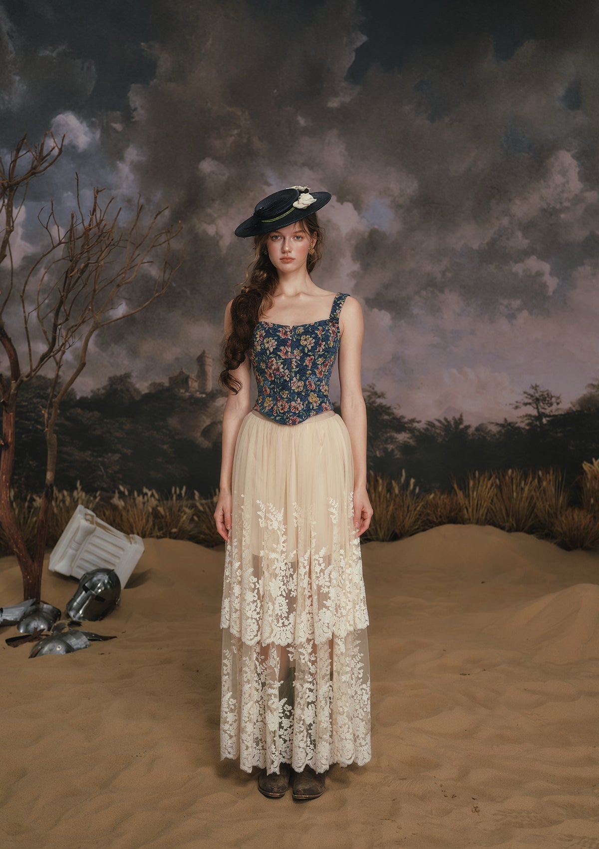 Azure Flower Fair Corset - Image 10