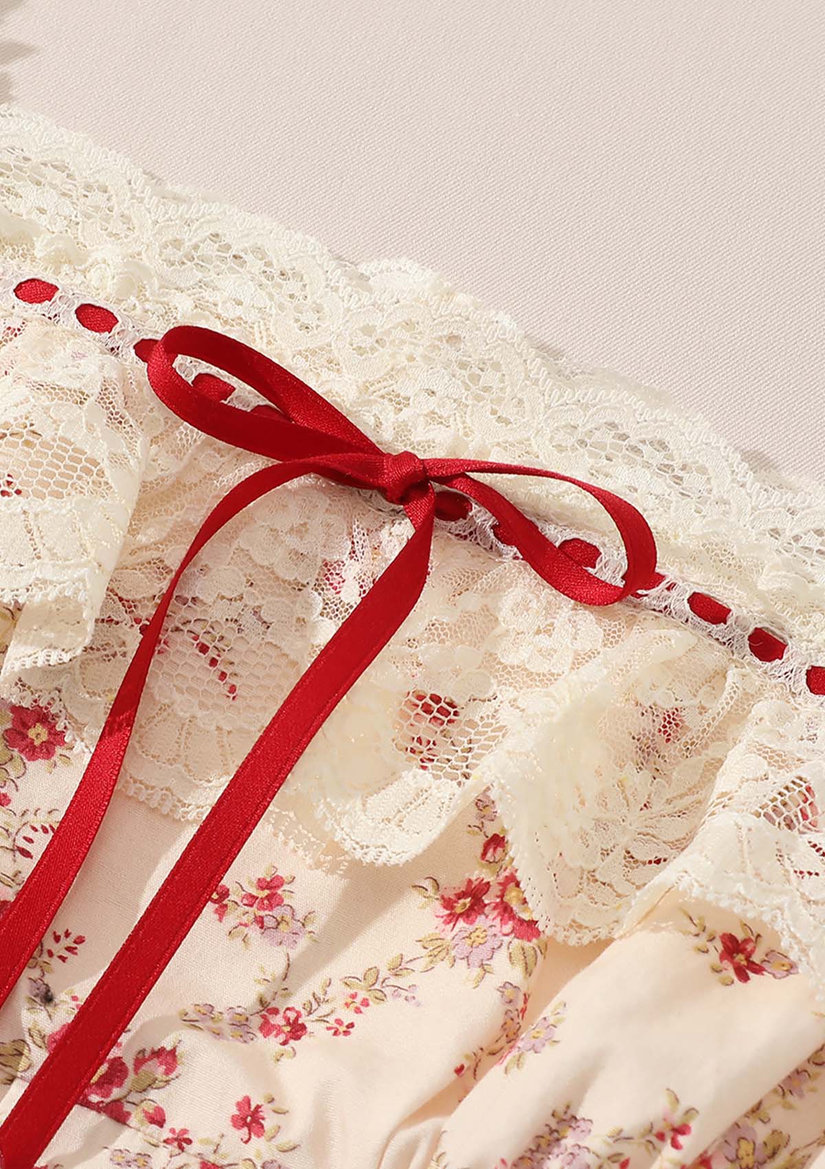 Red Garnet Corset Dress - Image 9