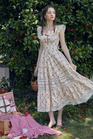 Red Garnet Corset Dress