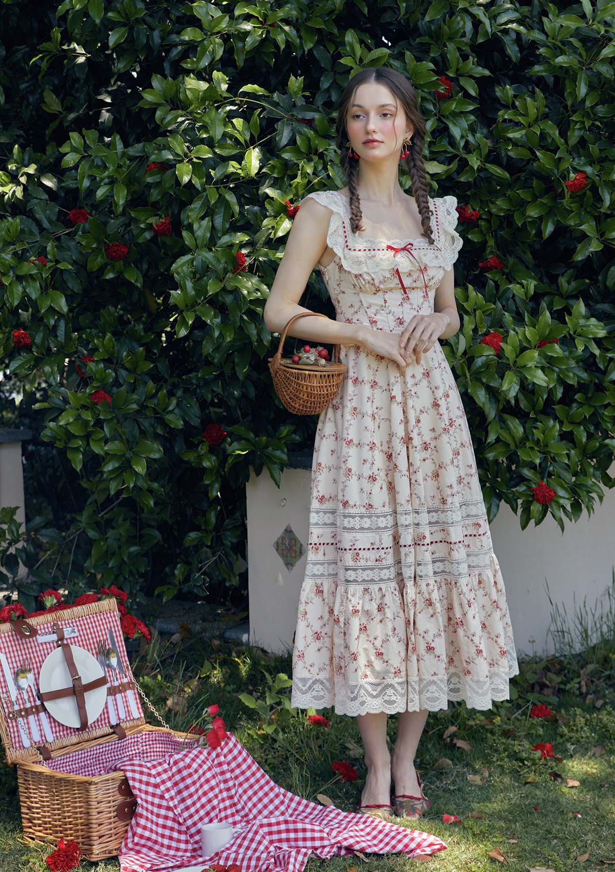 Red Garnet Corset Dress - Image 6