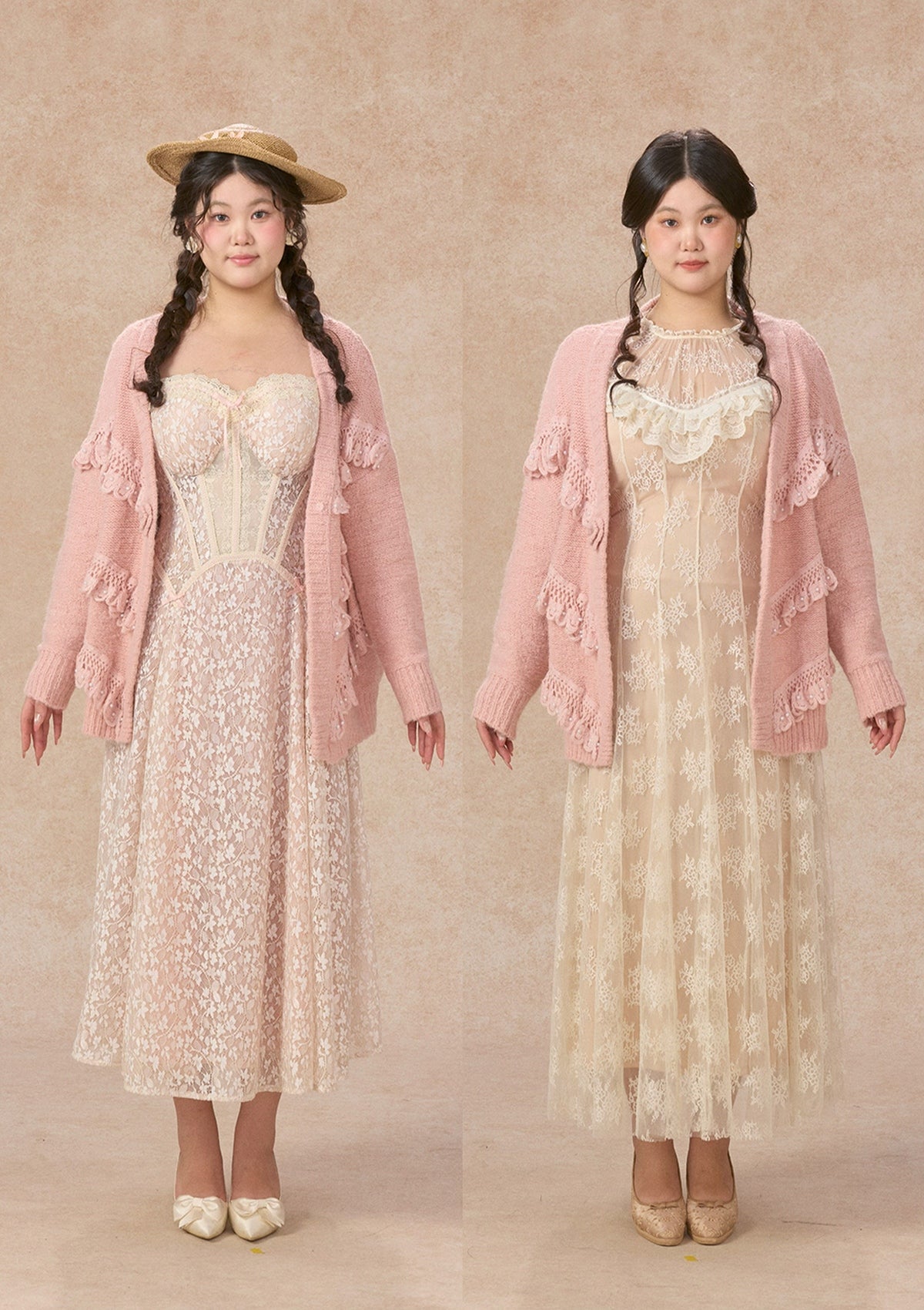 Curve&Plus Meno's Letter Knit Cardigan - Image 2