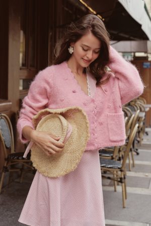 Pink Acacia Knit Cardigan