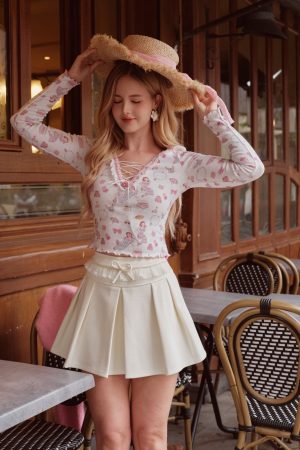 Girl's Notebook Knit Top